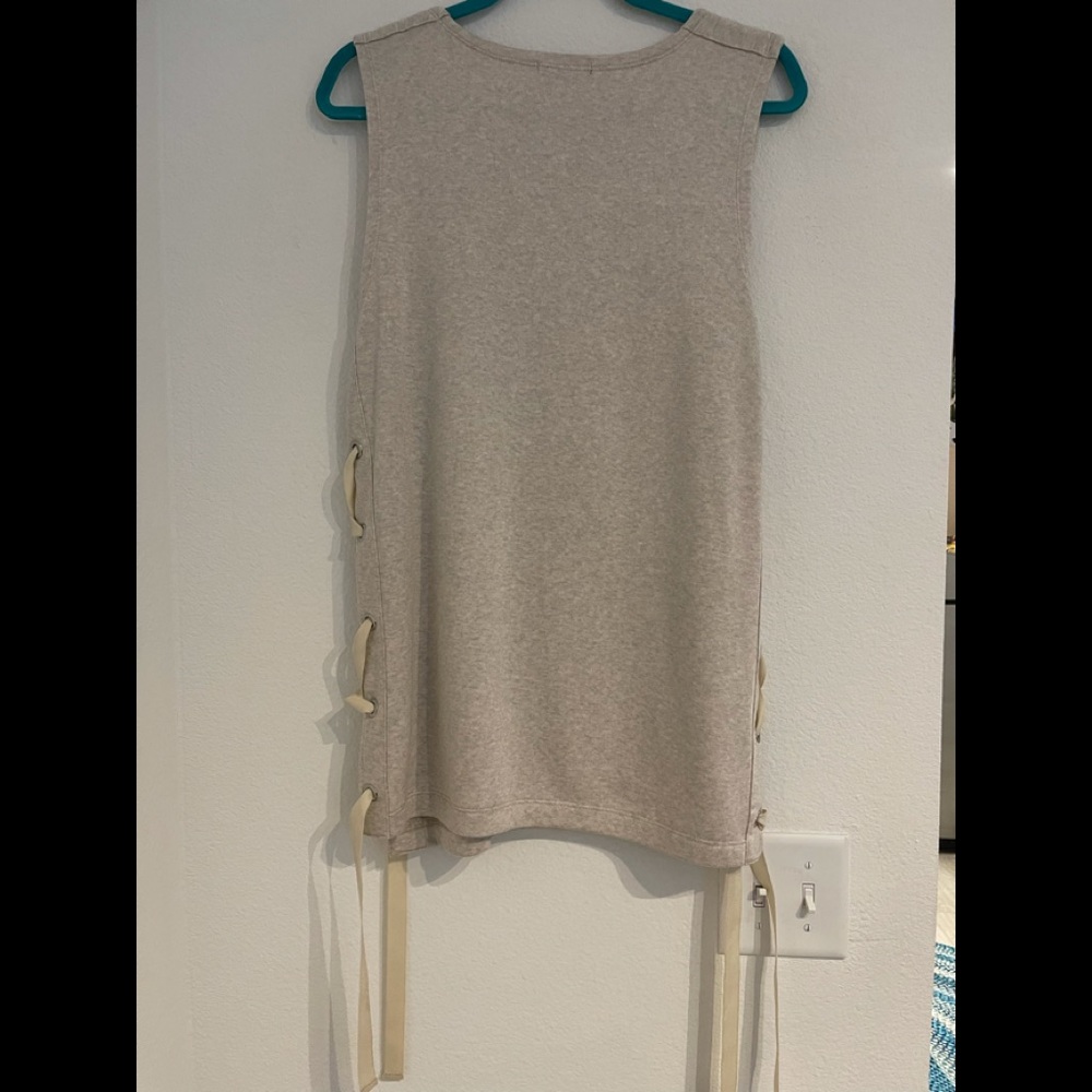 Thomas Wylde lace up sides sleeveless sweater XL - Picture 2 of 13